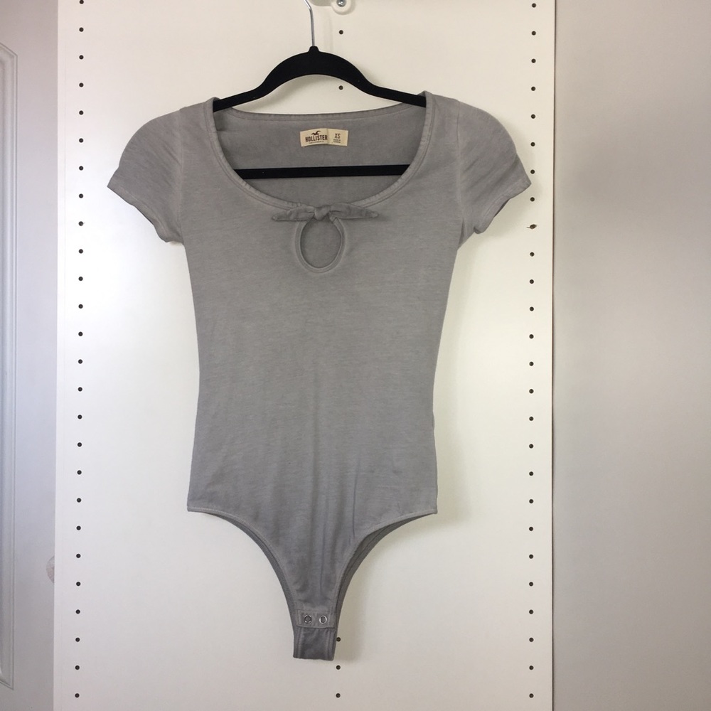 Hollister gray bodysuit
